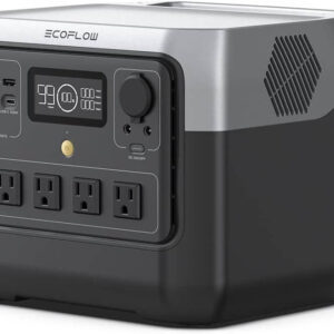 River 2 Pro EF ECOFLOW kannettava latausasema, 768 Wh LiFePO4-akku, 70 minuutin pikalataus, 3 x 800 W:n pistorasiaa, ulkokäyttöön, retkeilyyn, matkailuautoihin ja kotikäyttöön