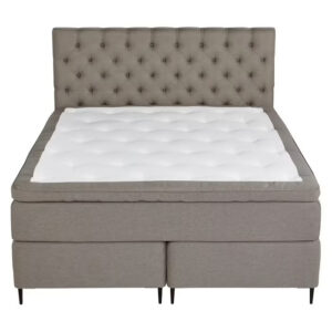 BOXSPRING-sänky, harmaa, CONTINENTAL, paksuus 72 cm, 160×200 cm/2x80x200 cm