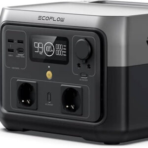 EF ECOFLOW River 2 Max 512 Wh LiFePO4 -aurinkogeneraattori, pitkäikäinen kannettava voimalaitos ja 160 W:n aurinkopaneeli kotiin, retkeilyyn ja matkailuautoihin, 100 % lataus 60 metrissä, yli 3000 lataussykliä ja jopa 1000 W:n teho