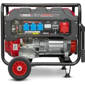 Bensiinigeneraattori – BRICK BG6000RV – Max 6000 W generaattori – 25 litran säiliö – 8 tunnin käyttöaika – 3 x 220 V pistorasiaa